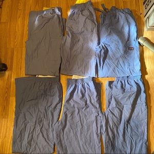 Ceil blue men’s bundle of 6 scrub sets